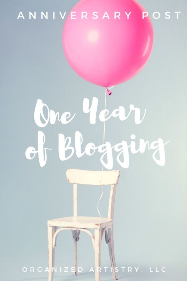 Celebrating one year as a blogger | organizedartistry.com #blogger #blogging #professionalorganizernewjersey