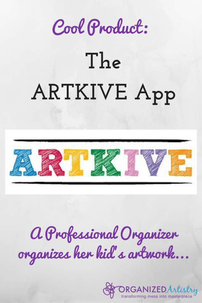 Looking for a digital way to store your kid's artwork? Try the Artkive app! My dining room table is artwork-free! I organizedartistry.com #kidsartwork