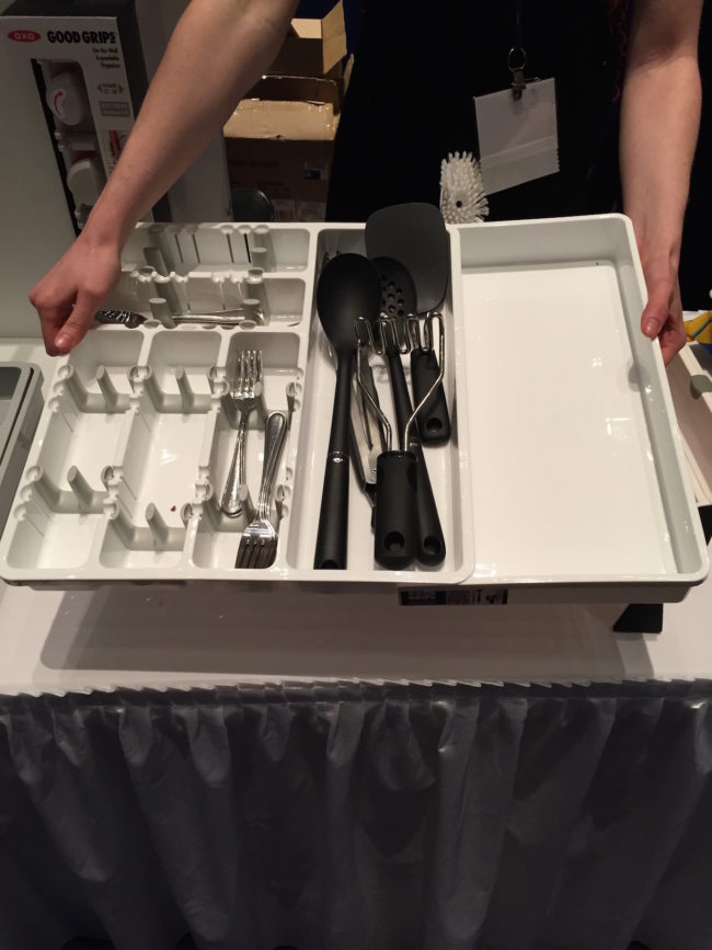OXO Large Expandable Utensil Organizer. NAPO 2017 Conference: Power Poses, Products, and Professional organizers in Pittsburgh | organizedartistry.com