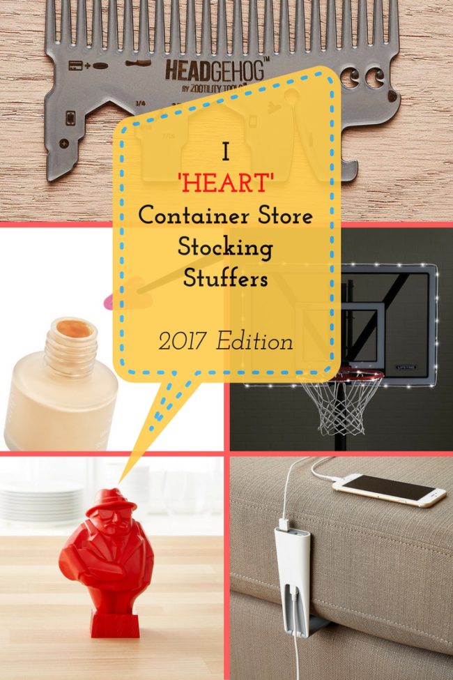Which one is your favorite? I 'Heart' Container Store Stocking Stuffers - 2017 Edition | organizedartistry.com