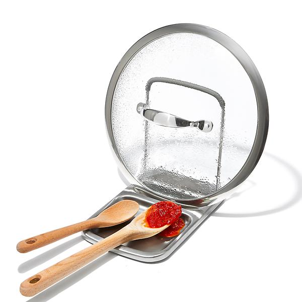 OXO Spoon Rest with Lid Holder | I ‘Heart’ Container Store Stocking Stuffers: 2021 Edition | organizedartistry.com #containerstore #stockingstuffers #getorganizedforholidays