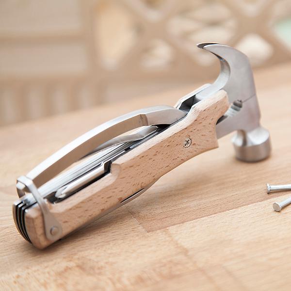 Kikkerland Wood Hammer Multi Tool | I ‘Heart’ Container Store Stocking Stuffers: 2021 Edition | organizedartistry.com #containerstore #stockingstuffers #getorganizedforholidays